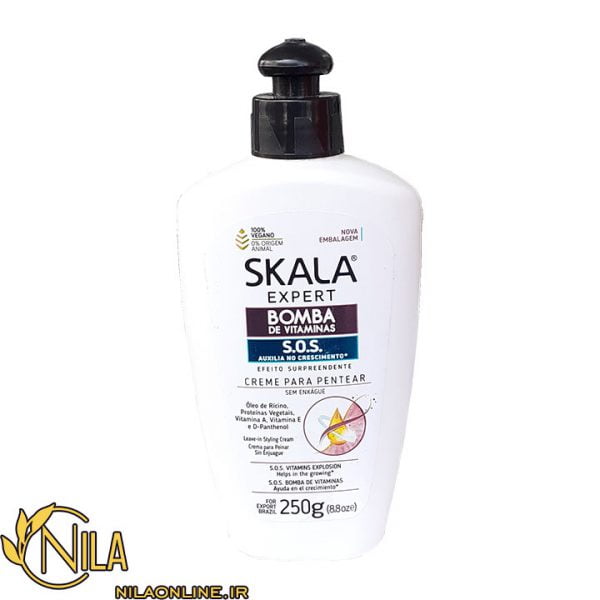 کرم مو بدون نیاز به آبکشی استحکام بخش و آبرسان بمب ویتامین و S.O.S. اسکالا SKALA