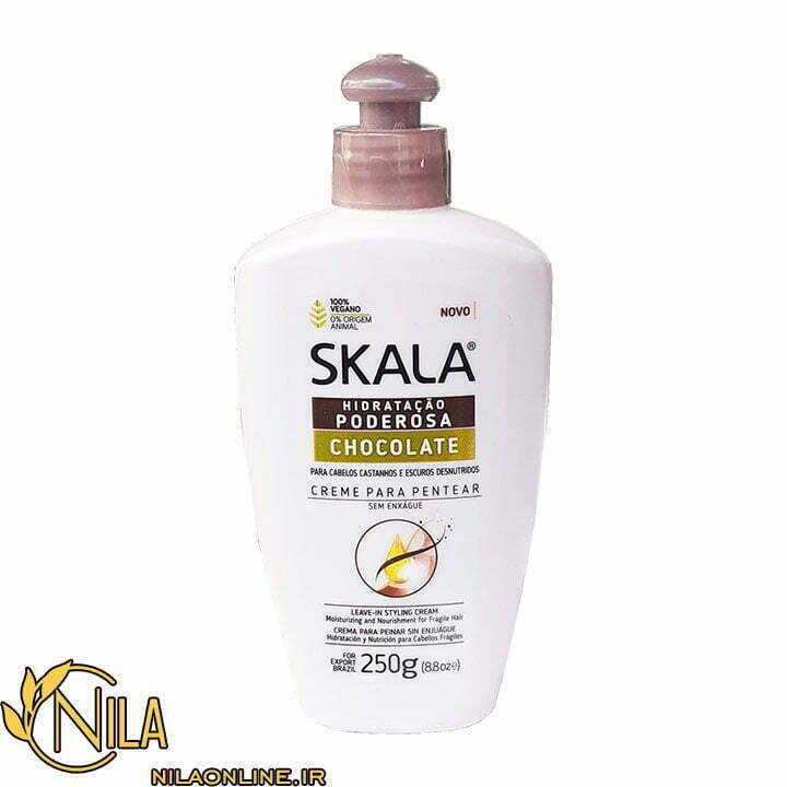 کرم موی بدون نیاز به آبشی آبرسان و تغذیه کننده موهای آسیب دیده شکلات اسکالا SKALA