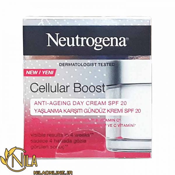 کرم روز ضد پیری ضد چروک سلولار بوست نیتروژنا Neutrogena Cellular Boost حجم 50 میلی لیتر