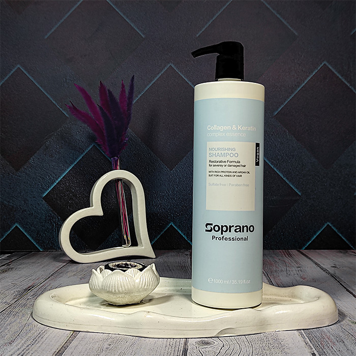 شامپو نوریشینگ سوپرانو پرفشنال , شامپو یدون سولفات سوپرانو , شامپو نوریشینگ سوپرانو